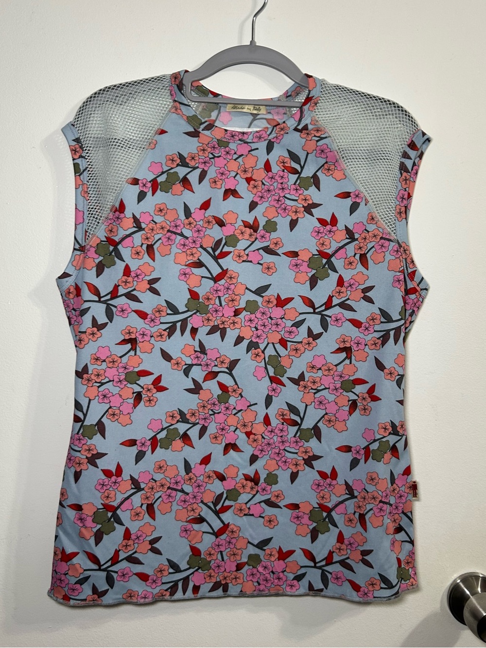 Jean Paul Gaultier Vintage JPG Jean’s Mesh Shoulder Floral Top